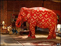 Banksy's elephant provokes anger