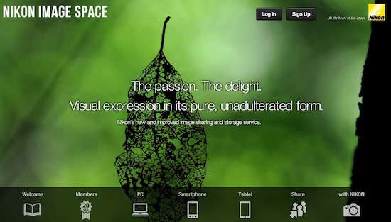 Nikon Image Space is now live – get a free 20GB account if you own a Nikon camera