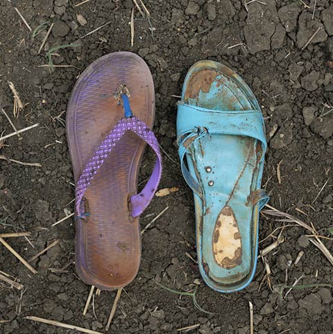 Photographer Documents Sudanese Refugees’ Torn and Tattered Shoes