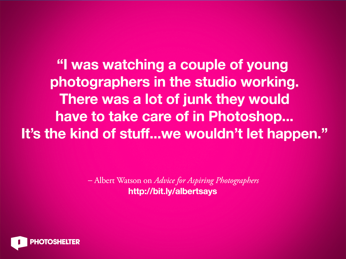 Albert Watson’s Advice for Aspiring Photographers
