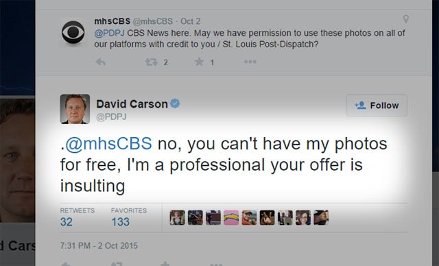 When a Pulitzer Prize-Winning Photographer is Asked for Free Photos…