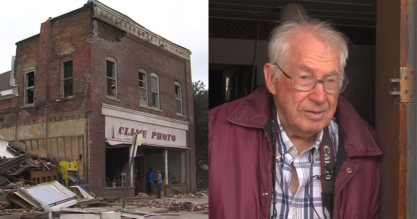 92-Year-Old Photographer Loses 65-Year-Old Photo Business to Tornado