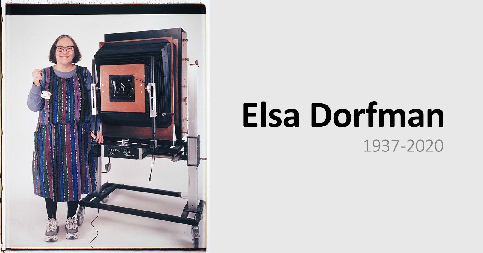 Elsa Dorfman, Giant Polaroid Camera Photographer, Dies at 83