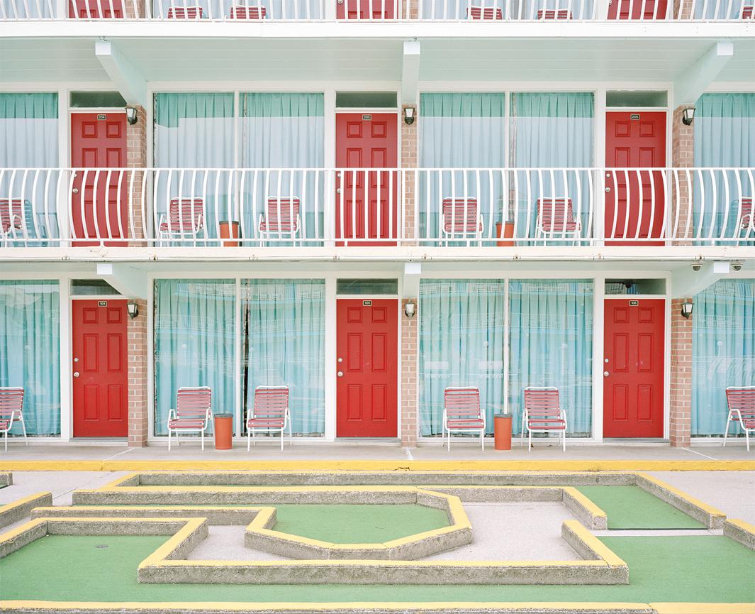 Tyler Haughey photographs motels in his series “Ebb Tide.”