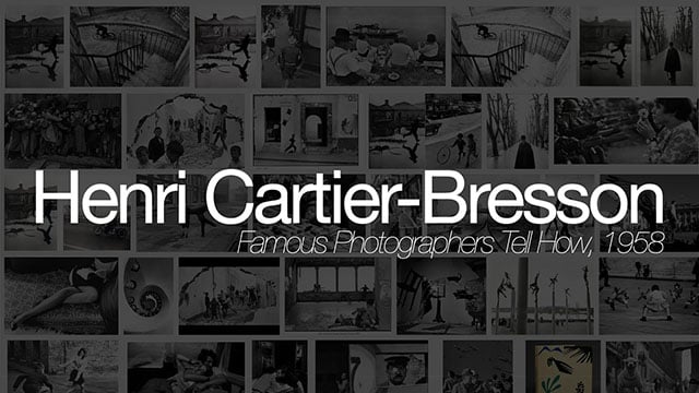 An Interview with Henri Cartier-Bresson from 1958