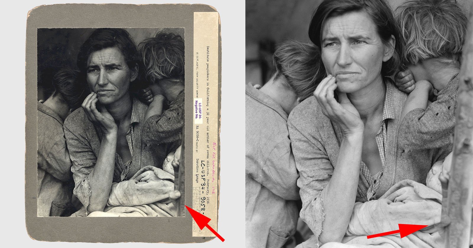 That Iconic ‘Migrant Mother’ Photo Was ‘Photoshopped’