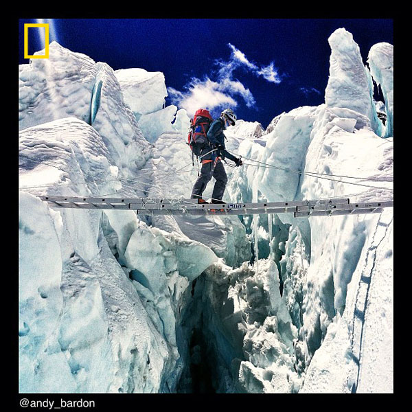 In the Field with National Geographic: On Everest, On Instagram