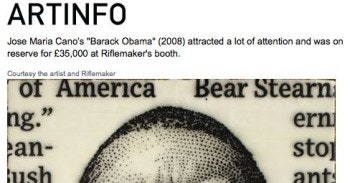 Blow-Up Over Artist’s Giant Copy Of Obama Stipple Drawing