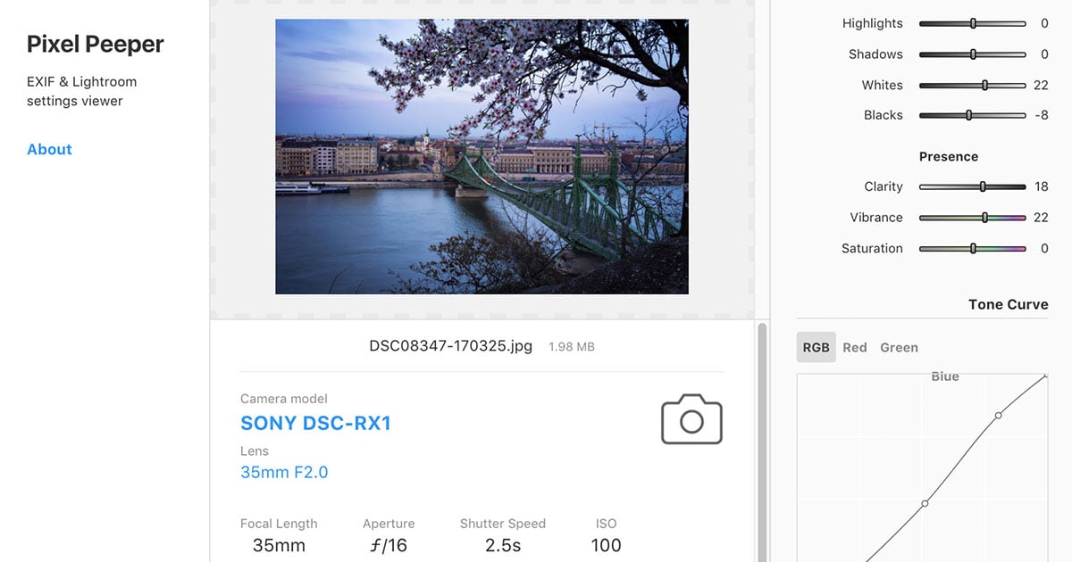 This Website Reveals How JPEG Photos Were Edited in Lightroom